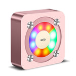 A9 Portable Bluetooth Stereo Speaker with Built-in MIC & Light, Support Hands-free Calls & TF Card & AUX IN, Bluetooth Distance: 10m, with Light(Rose Gold), with Light(Gold), with Light(Black)