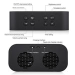 Loa Mini Bluetooth 5.0 AEC BT501 với Đèn LED & Đồng Hồ Báo Thức & Đồng Hồ & Gương, Hỗ Trợ Thẻ TF 32G, BT501