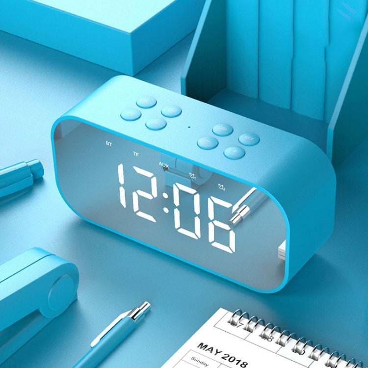 Loa Mini Bluetooth 5.0 AEC BT501 với Đèn LED & Đồng Hồ Báo Thức & Đồng Hồ & Gương, Hỗ Trợ Thẻ TF 32G, BT501