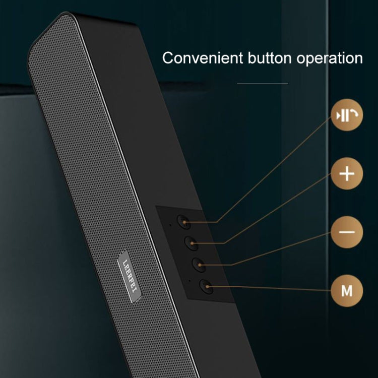 Loa Đa Phương Tiện Bluetooth LEERFEI E91 Hình Thanh Dài 10W Loa Kép, Hỗ Trợ Thẻ TF / Ổ U / AUX 3.5mm, Hỗ Trợ Thẻ TF / Ổ U / AUX 3.5mm