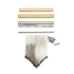 2 PCS 17 Tone Thumb Piano Keys Kalimba Pick Accessories Kit, 2 PCS 17 Tone