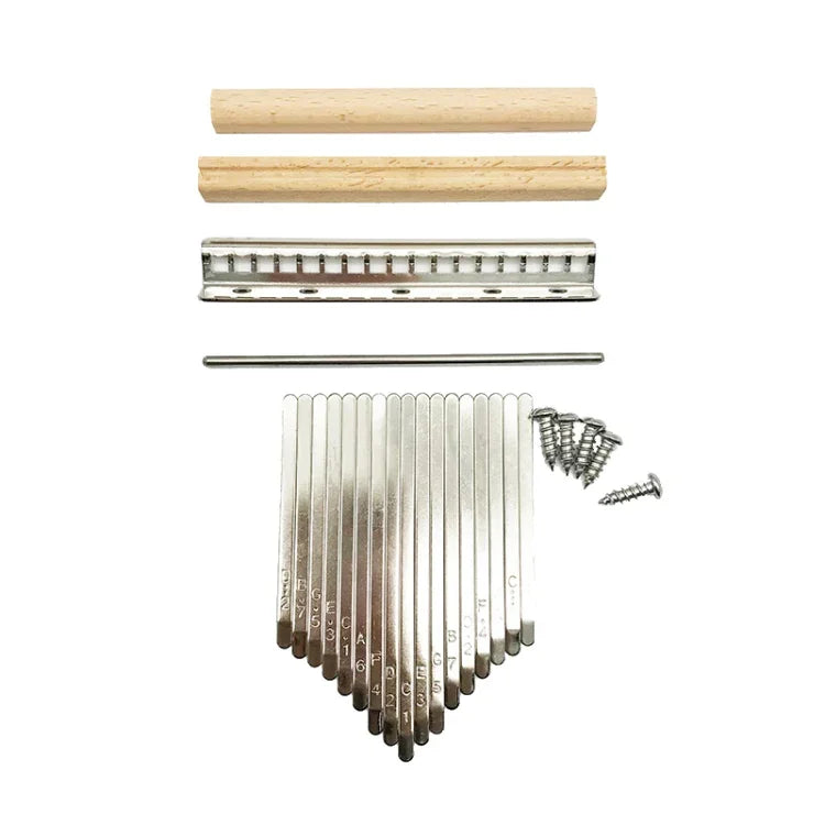 2 PCS 17 Tone Thumb Piano Keys Kalimba Pick Accessories Kit, 2 PCS 17 Tone