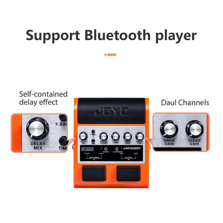 Loa nhỏ Bluetooth 4.0 kênh đôi JOYO JAM BUDDY với hiệu ứng và sạc cho guitar
