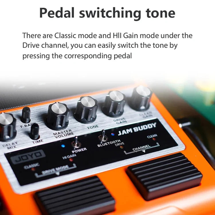 Loa nhỏ Bluetooth 4.0 kênh đôi JOYO JAM BUDDY với hiệu ứng và sạc cho guitar