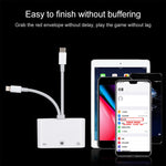 Bộ chuyển đổi giao diện NK-107 Pro 3 trong 1 USB-C / Type-C + 8 Pin đực sang USB + RJ45 + 8 Pin cái sạc, NK-107 Pro