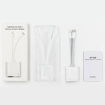 Bộ chuyển đổi giao diện NK-1035 Pro 2 trong 1 USB-C / Type-C + 8 Pin đực sang RJ45 + 8 Pin cái sạc, NK-1035 Pro