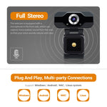 Webcam ESCAM PVR006 HD 1080P USB2.0 có micro cho PC, PVR006