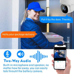 Tuya QX45 Camera IP Không Dây 2.4G IP65 Chống Nước Full HD 1080P, Hỗ Trợ Phát Hiện Chuyển Động & Âm Thanh Hai Chiều & Hồng Ngoại Ban Đêm & Thẻ TF, Phích Cắm AU, Hỗ Trợ Phát Hiện Chuyển Động