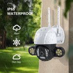 QX55 Camera IP Không Dây 2.4G IP65 Chống Nước 3.0 Triệu Điểm Ảnh, Hỗ Trợ Phát Hiện Chuyển Động & Âm Thanh Hai Chiều & Hồng Ngoại Ban Đêm & Thẻ TF, Phích Cắm EU, QX55