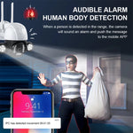 QX55 Camera IP Không Dây 2.4G IP65 Chống Nước 3.0 Triệu Điểm Ảnh, Hỗ Trợ Phát Hiện Chuyển Động & Âm Thanh Hai Chiều & Hồng Ngoại Ban Đêm & Thẻ TF, Phích Cắm EU, QX55