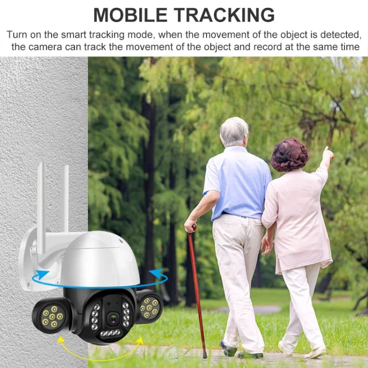 QX55 Camera IP Không Dây 2.4G IP65 Chống Nước 3.0 Triệu Điểm Ảnh, Hỗ Trợ Phát Hiện Chuyển Động & Âm Thanh Hai Chiều & Hồng Ngoại Ban Đêm & Thẻ TF, Phích Cắm EU, QX55