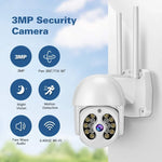 Tuya QX56 Camera IP Không Dây 2.4G IP66 Chống Nước 3.0 Triệu Điểm Ảnh, Hỗ Trợ Amazon Alexa & Google Home & Phát Hiện Chuyển Động & Âm Thanh Hai Chiều & Hồng Ngoại Ban Đêm Màu & Thẻ TF, Phích Cắm EU, Hỗ Trợ Amazon Alexa & Google Home