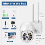 Tuya QX56 Camera IP Không Dây 2.4G IP66 Chống Nước 3.0 Triệu Điểm Ảnh, Hỗ Trợ Amazon Alexa & Google Home & Phát Hiện Chuyển Động & Âm Thanh Hai Chiều & Hồng Ngoại Ban Đêm Màu & Thẻ TF, Phích Cắm EU, Hỗ Trợ Amazon Alexa & Google Home
