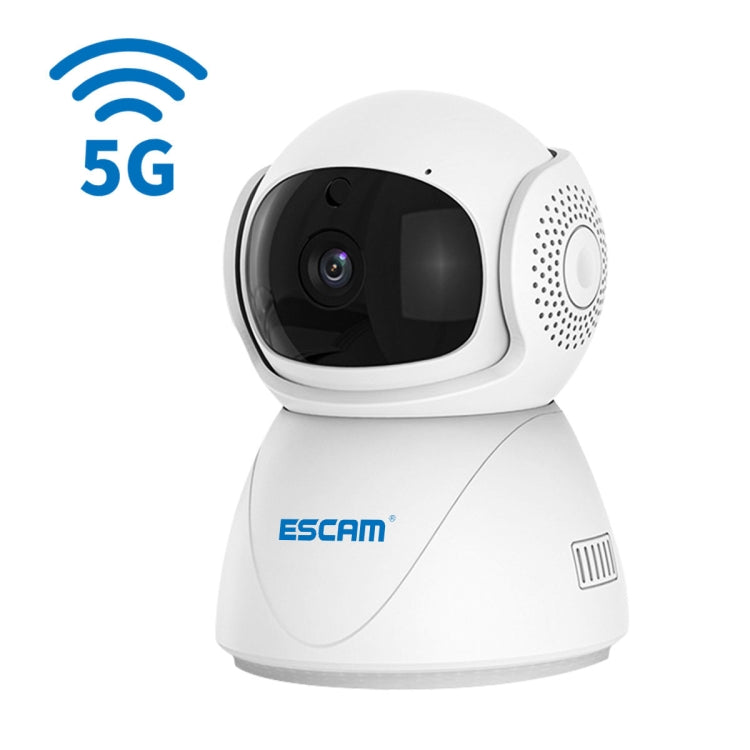 Camera IP WiFi băng tần kép ESCAM PT201 HD 1080P, hỗ trợ tầm nhìn ban đêm / phát hiện chuyển động / theo dõi tự động / thẻ TF / âm thanh hai chiều, phích cắm EU, PT201