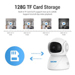 Camera IP WiFi băng tần kép ESCAM PT201 HD 1080P, hỗ trợ tầm nhìn ban đêm / phát hiện chuyển động / theo dõi tự động / thẻ TF / âm thanh hai chiều, phích cắm EU, PT201