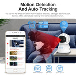 Camera IP WiFi băng tần kép ESCAM PT201 HD 1080P, hỗ trợ tầm nhìn ban đêm / phát hiện chuyển động / theo dõi tự động / thẻ TF / âm thanh hai chiều, phích cắm EU, PT201