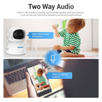 Camera IP WiFi băng tần kép ESCAM PT201 HD 1080P, hỗ trợ tầm nhìn ban đêm / phát hiện chuyển động / theo dõi tự động / thẻ TF / âm thanh hai chiều, phích cắm EU, PT201
