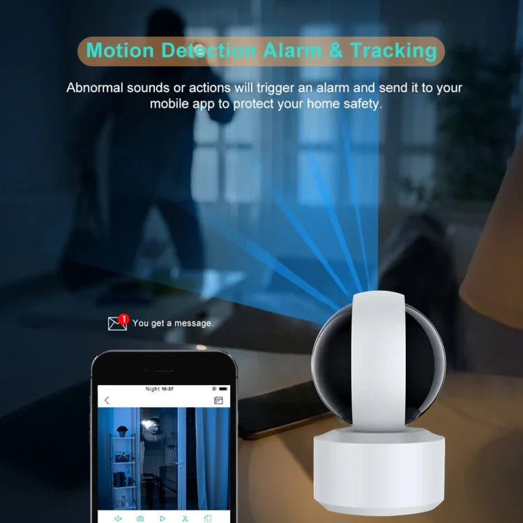 Camera IP WiFi an ninh thông minh quay 360 độ 3.0MP YT50-2, Hỗ trợ thẻ TF / Âm thanh hai chiều / Phát hiện chuyển động / Chế độ ban đêm, YT50-2