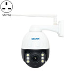 Camera IP chống nước ESCAM Q5068 H.265 5MP Pan / Tilt / Zoom 4X WiFi, Hỗ trợ ONVIF, Đàm thoại hai chiều & Quan sát ban đêm, Phích cắm AU, Phích cắm UK, Phích cắm US, Phích cắm EU, Phích cắm AU