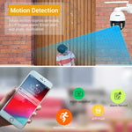 Camera IP chống nước ESCAM Q5068 H.265 5MP Pan / Tilt / Zoom 4X WiFi, Hỗ trợ ONVIF, Đàm thoại hai chiều & Quan sát ban đêm, Phích cắm AU, Phích cắm UK, Phích cắm US, Phích cắm EU, Phích cắm AU