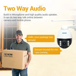 Camera IP chống nước ESCAM Q5068 H.265 5MP Pan / Tilt / Zoom 4X WiFi, Hỗ trợ ONVIF, Đàm thoại hai chiều & Quan sát ban đêm, Phích cắm AU, Phích cắm UK, Phích cắm US, Phích cắm EU, Phích cắm AU