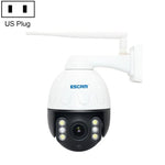 Camera IP chống nước ESCAM Q5068 H.265 5MP Pan / Tilt / Zoom 4X WiFi, Hỗ trợ ONVIF, Đàm thoại hai chiều & Quan sát ban đêm, Phích cắm AU, Phích cắm UK, Phích cắm US, Phích cắm EU, Phích cắm AU