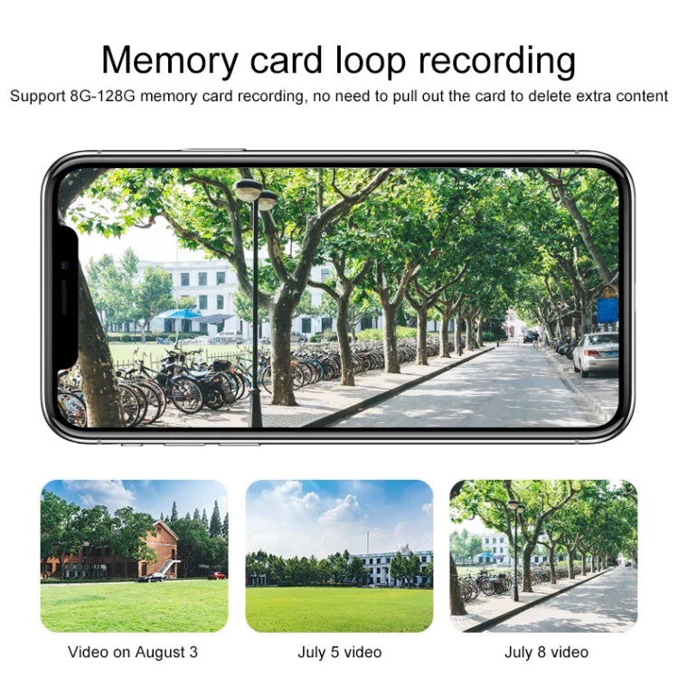 Camera IP không dây Q8 1080P HD, Hỗ trợ phát hiện chuyển động & hồng ngoại ban đêm & thẻ TF, phích cắm AU, Q8
