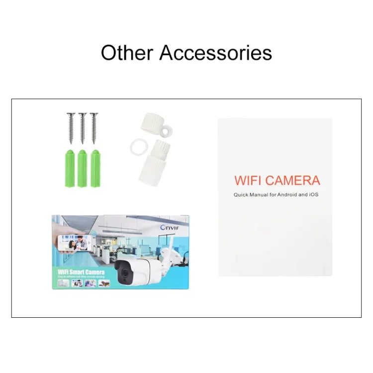 Camera IP không dây Q8 1080P HD, Hỗ trợ phát hiện chuyển động & hồng ngoại ban đêm & thẻ TF, phích cắm AU, Q8