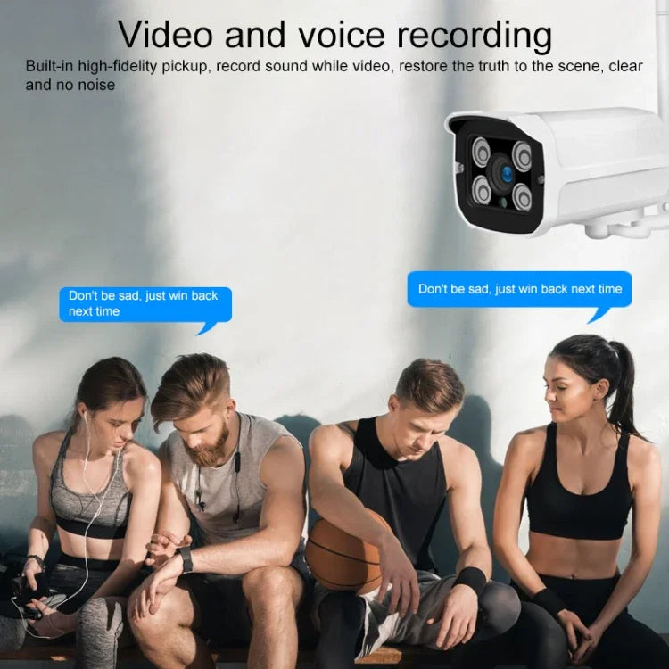 Camera IP không dây Q8 1080P HD, Hỗ trợ phát hiện chuyển động & hồng ngoại ban đêm & thẻ TF, phích cắm AU, Q8