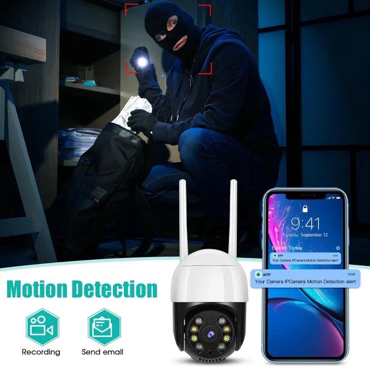 Camera IP WiFi QX29 3.0MP HD, Hỗ trợ nhìn ban đêm & phát hiện chuyển động & âm thanh hai chiều & thẻ TF, Phích cắm AU, QX29