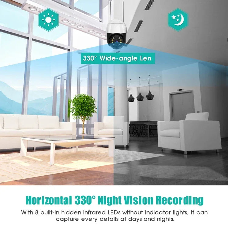 Camera IP WiFi QX29 3.0MP HD, Hỗ trợ nhìn ban đêm & phát hiện chuyển động & âm thanh hai chiều & thẻ TF, Phích cắm AU, QX29