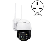 Camera WIFI PTZ QX36 1080P 3.0MP ống kính 3.6mm IP65 chống nước xoay 360 độ, Hỗ trợ màu sắc ban ngày và ban đêm & âm thanh hai chiều & phát hiện chuyển động người & phát lại video & thẻ TF 128GB, Phích cắm AU, QX36