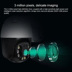 Camera WIFI PTZ QX36 1080P 3.0MP ống kính 3.6mm IP65 chống nước xoay 360 độ, Hỗ trợ màu sắc ban ngày và ban đêm & âm thanh hai chiều & phát hiện chuyển động người & phát lại video & thẻ TF 128GB, Phích cắm AU, QX36