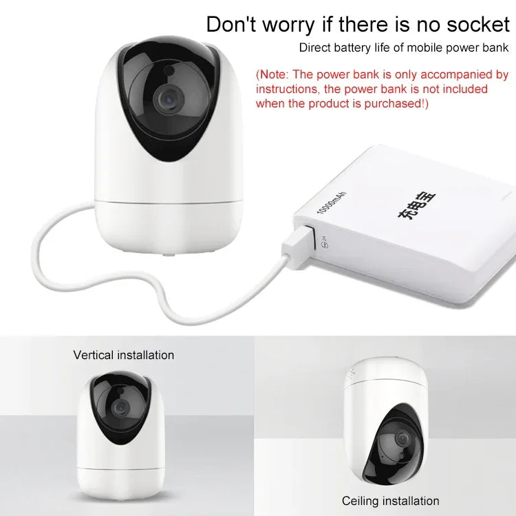 Camera mạng trong nhà không dây HD YT47, Hỗ trợ phát hiện chuyển động & Quan sát ban đêm hồng ngoại & Thẻ Micro SD, Phích cắm AU, YT47