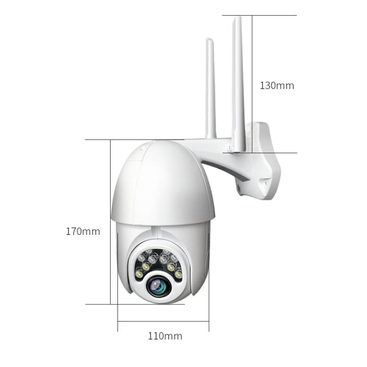 Camera HD quan sát ban đêm IR 10 đèn WiFi không dây có thể xoay từ xa cho điện thoại di động ngoài trời Q10, Hỗ trợ phát hiện chuyển động video / báo động & ghi hình, Phích cắm UK, Q10 Quan sát ban đêm IR