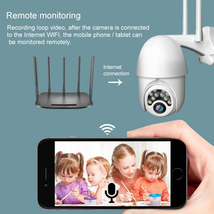 Camera HD quan sát ban đêm IR 10 đèn WiFi không dây có thể xoay từ xa cho điện thoại di động ngoài trời Q10, Hỗ trợ phát hiện chuyển động video / báo động & ghi hình, Phích cắm UK, Q10 Quan sát ban đêm IR