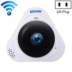 Camera IP WiFi ESCAM Q8 960P Ống Kính Fisheye 360 Độ 1.3MP, Hỗ Trợ Phát Hiện Chuyển Động / Tầm Nhìn Ban Đêm, Khoảng Cách IR: 5-10m, Phích Cắm AU, Q8 Phích Cắm US, Q8 Phích Cắm AU, Q8 Phích Cắm EU, Q8 Phích Cắm UK