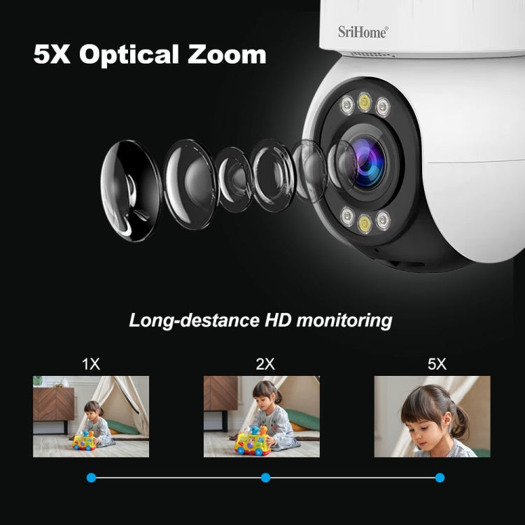 Hệ Thống Camera An Ninh Gia Đình Không Dây Tiết Kiệm Điện SriHome SH046 4.0 Triệu Điểm Ảnh FHD, SH046