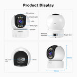 Hệ Thống Camera An Ninh Gia Đình Không Dây Tiết Kiệm Điện SriHome SH046 4.0 Triệu Điểm Ảnh FHD, SH046