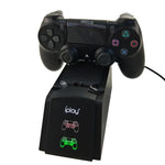 Đế Sạc Đôi iplay / Đế Sạc Tay Cầm Cho Sony Playstation 4 PS4 & Slim PS4 Pro Có Màn Hình LED Hiển Thị, HBP-119