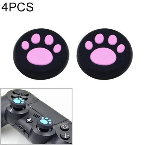 4 Chiếc Ốp Bảo Vệ Silicone Hình Móng Vuốt Mèo Dễ Thương Cho Tay Cầm Game PS4 / PS3 / PS2 / XBOX360 / XBOXONE / WIIU