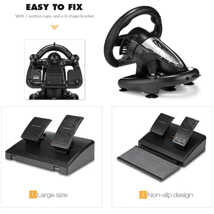 Vô lăng chơi game đua xe PXN-V3 cho PC / PS3 / 4 / Xbox One / Switch, Dành cho PC / PS3 / 4 / Xbox One / Switch