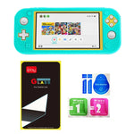 Ốp bảo vệ silicone phủ toàn bộ máy chơi game IPLAY kèm kính bảo vệ màn hình cho Switch Lite