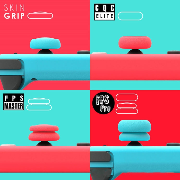 Left + Right Gamepad Rocker Cap Button Cover for Switch, For Switch(Black), For Switch(Blue + Magenta), For Switch(Red)