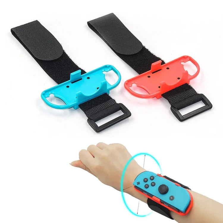 1 cặp vòng đeo cổ tay đàn hồi điều chỉnh được cho Nintendo Switch, Vòng đeo cổ tay
