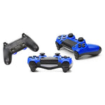 Tay cầm chơi game có dây cho Sony PS4, Xanh dương, Trắng, Đen
