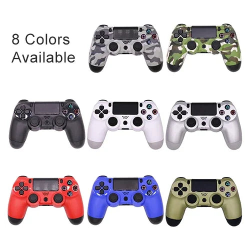 Tay cầm chơi game có dây cho Sony PS4, Xanh dương, Trắng, Đen