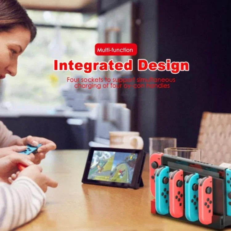 Đế sạc tay cầm chơi game iPega PG-9186 với đèn báo cho Nintendo Switch Joy-Con, PG-9186