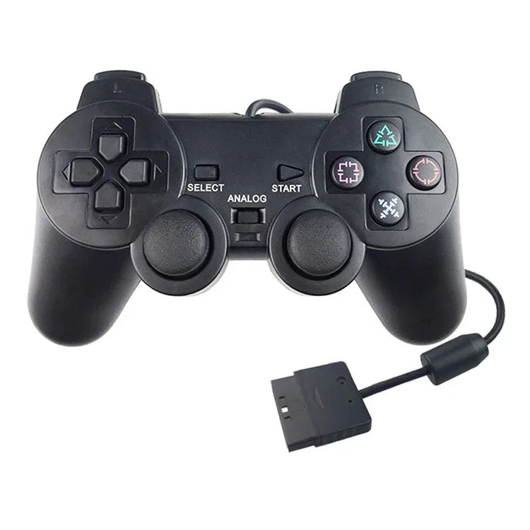 Tay cầm chơi game có dây Joypad rung đôi cho PS2