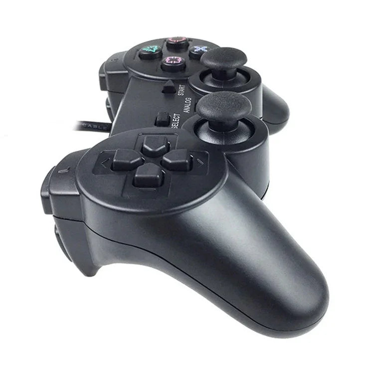 Tay cầm chơi game có dây Joypad rung đôi cho PS2